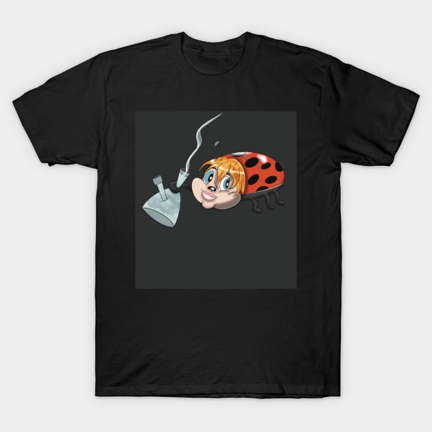 Lit ladybug T-Shirt by Dr Paul Art